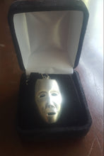 Load image into Gallery viewer, Estate Sterling Silver Drama Mask Necklace and Chain - 1950s  Sterling Silver Chain Evco