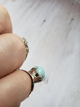Load image into Gallery viewer, Vintage Taxco Mexico Sterling Silver 925 and Larimar Ring, estate silver, vintage silver jewelry, boho, estate silver ring, 1950s
