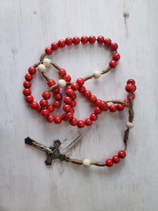 Vintage Rosaries - antique rosary, prayer beads, Catholic, 1950s, 1960s, handmade, saints, icons, Catholic spiritualism, meditation beads